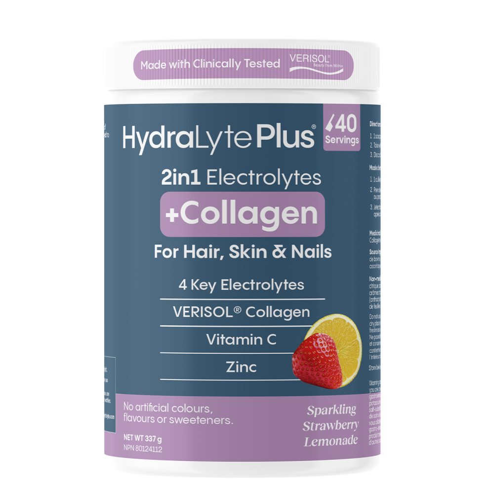 Hydralyte PLUS® with Collagen, Strawberry Lemonade | HL Canada